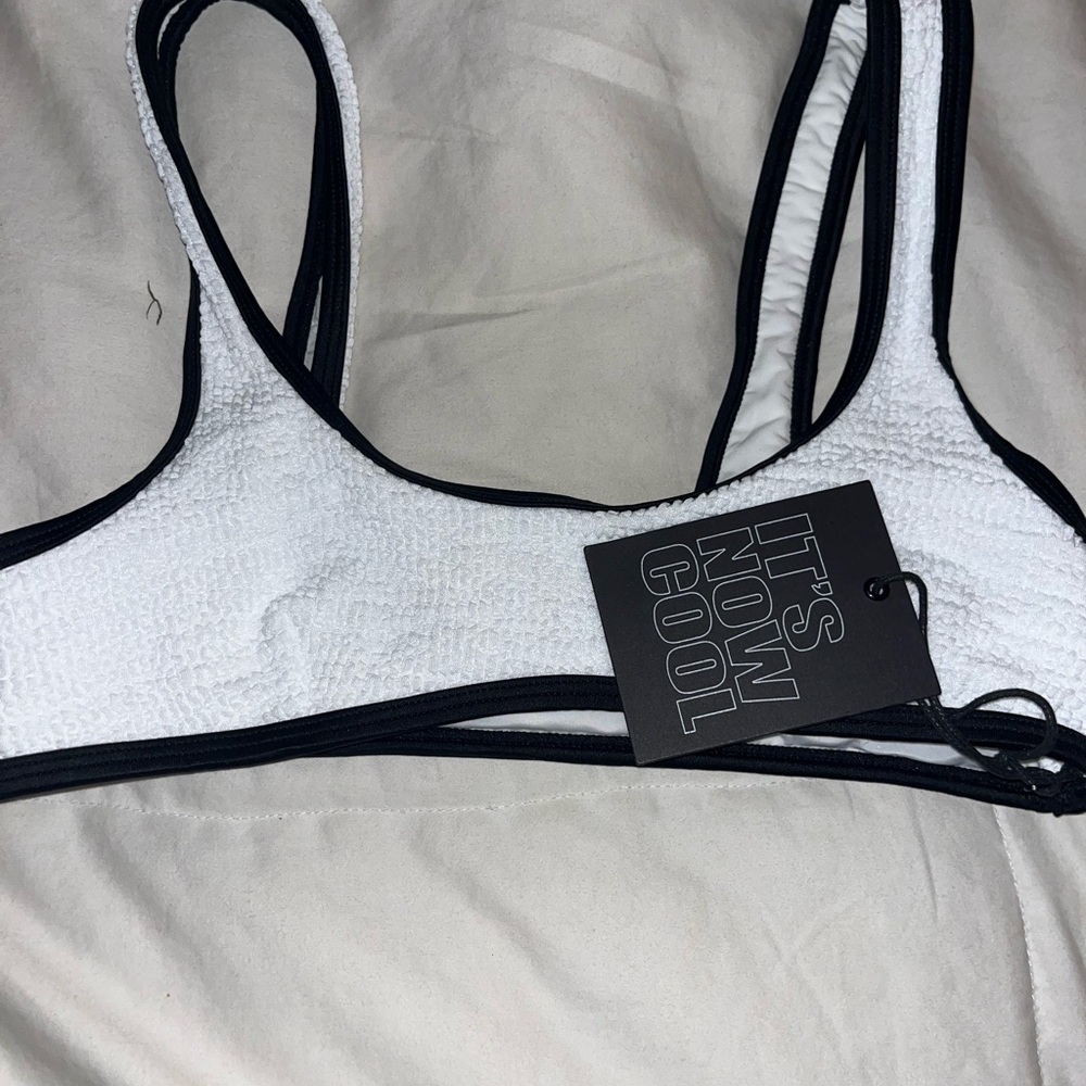 It's Now Cool The 90's Duo Crimp Crop Bikini Top